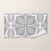 Neutrale geometrische tegels bad handdoek (Handdoek)