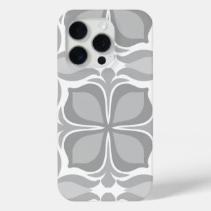 Neutrale geometrische tegels iPhone 15 pro case