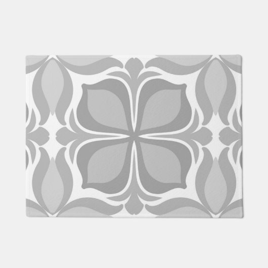 Neutrale geometrische tegels deurmat (Voorkant)