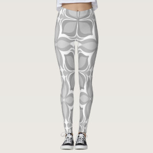 Neutrale geometrische tegels leggings