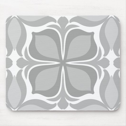 Neutrale geometrische tegels muismat (Voorkant)