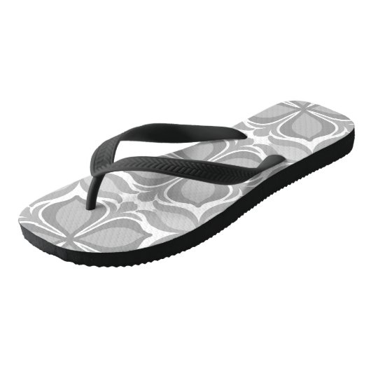 Neutrale geometrische tegels teenslippers (Schuin)