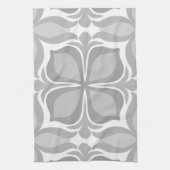 Neutrale geometrische tegels theedoek (Verticaal)