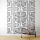 Neutrale geometrische tegels wandkleed (In situ)