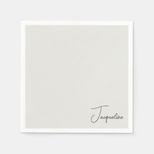 Neutrale gepersonaliseerde scriptnaam Douche Cockt Servet