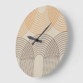 Neutrale getextureerde Wandklokken van de Lijnen (Hoek)