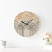 Neutrale getextureerde Wandklokken van de Lijnen (Huis)