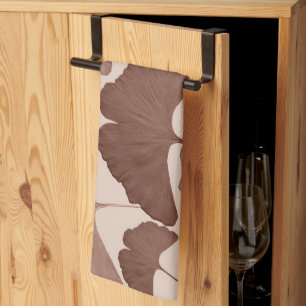 Neutrale Ginkgo Botanische Droom 1 Theedoek
