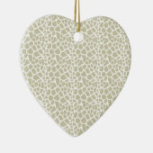 Neutrale Giraffe afdrukken Keramisch Ornament (Rechts)