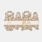 Neutrale Giraffe Baby shower Gable Box Bedankdoosjes (Uitgevouwen)