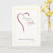 Neutrale goedkeuring Gefeliciteerd Geel, Religieus Kaart (Gele Bloem)