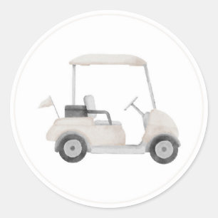 Neutrale golfkar sticker