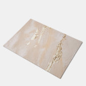 Neutrale Gouden Achtergrond Deurmat (Schuin)