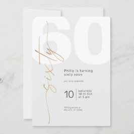 Neutrale gouden elegante kalligrafie verjaardag kaart