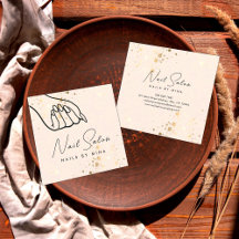 Neutrale Gouden Specks Hand Nail Salon