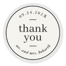 Neutrale grens Eenvoudige Bruiloft Dank u