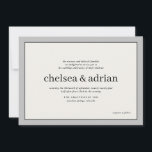 Neutrale grens Eenvoudige Huwelijksuitnodiging Save The Date<br><div class="desc">Maak een statement van ingetogen elegantie met dit eenvoudige, op tekst gebaseerde bruiloft uitnodiging ontwerp met een subtiele rand van zwart en grijs op neutrale ecru. Gebruik de aanpassingsoptie om alle kleuren te veranderen om uw huwelijksthema aan te passen, kunt u zelfs een backer-afbeelding van uw keus toevoegen om het...</div>