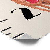 Neutrale groeikaart van Cute Woodland Animals Poster (Hoek)