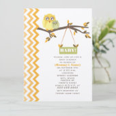 Neutrale groene Herfst Baby shower mammie & Baby e Kaart (Staand voorkant)