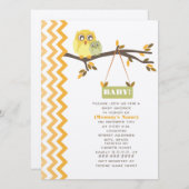 Neutrale groene Herfst Baby shower mammie & Baby e Kaart (Voorkant / Achterkant)