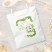 Neutrale Groene Lamb Baby shower Bedankzakje (Geknipt)