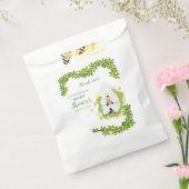 Neutrale Groene Lamb Baby shower Bedankzakje (Gezegeld)