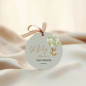 Neutrale Groene Teddybeer Oh Baby Balloon Baby Bedankjes Labels