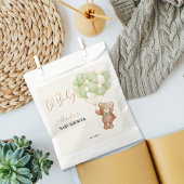 Neutrale Groene Teddybeer Oh Baby Balloon Baby Bedankzakje