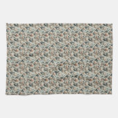 Neutrale Groene Tuin Tulp Keukenhanddoek (Horizontaal)
