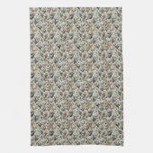 Neutrale Groene Tuin Tulp Keukenhanddoek (Verticaal)