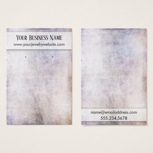 Neutrale Grunge Earring Holder Display Kaart (Voorkant /achterkant)