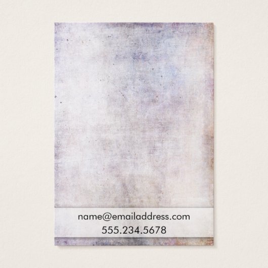 Neutrale Grunge Earring Holder Display Kaart (Achterkant)