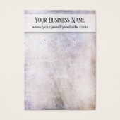 Neutrale Grunge Earring Holder Display Kaart (Voorkant)
