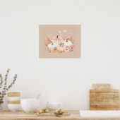 Neutrale herfst pompoen muurkunst poster (Keuken)