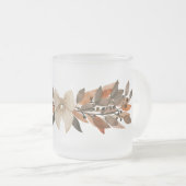 Neutrale herfstblaadjes “Prettig Thanksgiving” mok (Voorkant rechts)