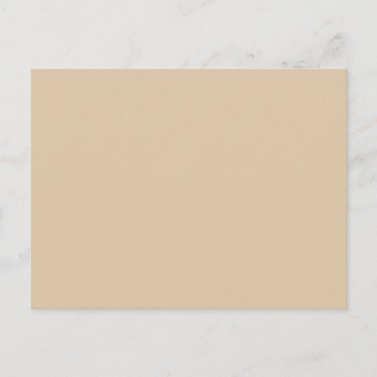Neutrale huidplooi in beige vaste kleur achtergron briefkaart (Voorkant)