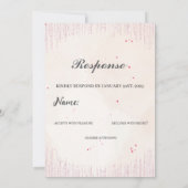 Neutrale huwelijksuitnodiging met zijdeuitnodiging kaart (Achterkant)