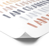 Neutrale 'Ik ben'-bevestigingen voor kinderen Poster (Hoek)