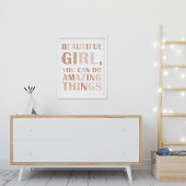 Neutrale Inspirerende Affirmatieposter voor Kinder Poster