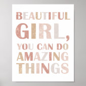 Neutrale Inspirerende Affirmatieposter voor Kinder Poster (Voorkant)