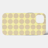 Neutrale Ivory Cream-Stippen Case-Mate iPhone Case (Achterkant (horizontaal))