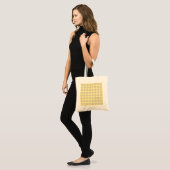Neutrale Ivory Cream-Stippen Tote Bag (Voorkant (model))