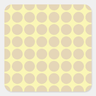 Neutrale Ivory Cream-Stippen Vierkante Sticker