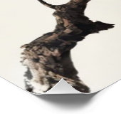 Neutrale Japandi Illustratie Kalme Abstracte Decor Perfect Poster (Hoek)