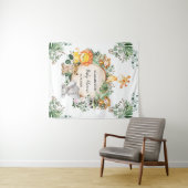 Neutrale Jungle Safari Dieren Baby Shower Wild One Wandkleed (In Situ (horizontaal))