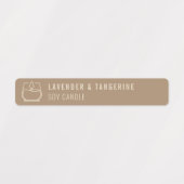 Neutrale kaars, tamper-proof Logo Labels (Design 1)