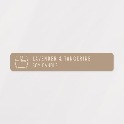 Neutrale kaars, tamper-proof Logo Labels (Design 1)