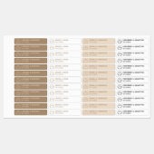 Neutrale kaars, tamper-proof Logo Labels (Vel)