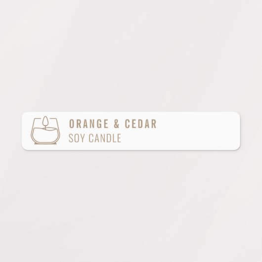 Neutrale kaars, tamper-proof Logo Labels (Design 2)
