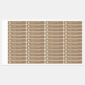 Neutrale kaars verzegeling met logo labels (Vel)